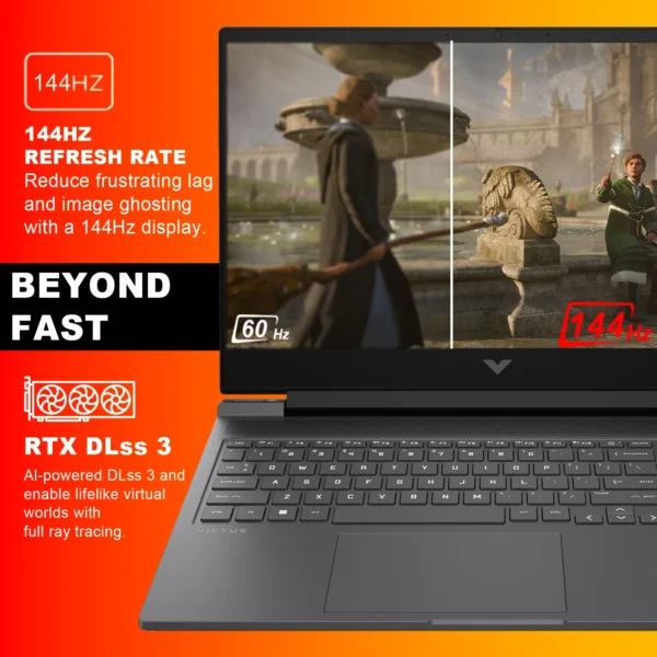 HP Newest Victus 15 RTX 4050 Gaming Laptop，Intel i5-13420H, 15.6'' FHD 144HZ Display, Up to 64G RAM,2TB SSD, Win 11 Pro, Mouse - Image 2