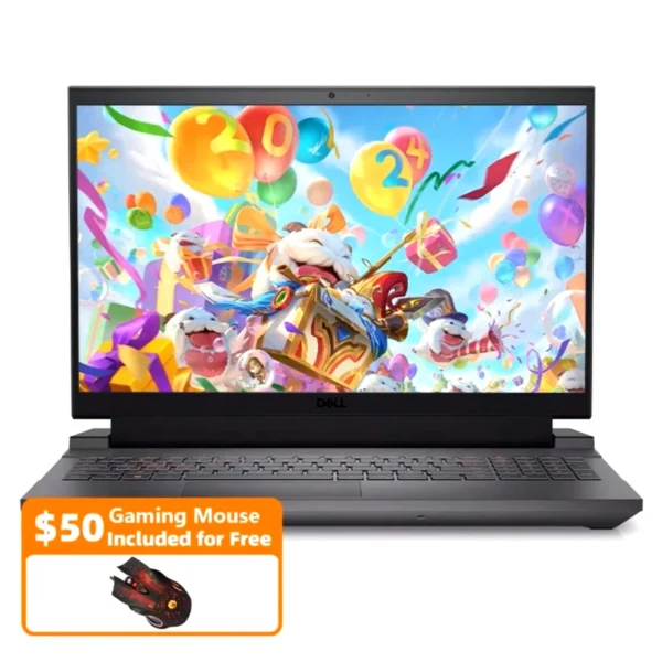 Dell G15 15.6" Gaming Laptop,Intel Core i7-13650H,NVIDIA GeForce RTX 4060,64GB RAM,2TB SSD,Dark Shadow Gray,with Gaming Mouse