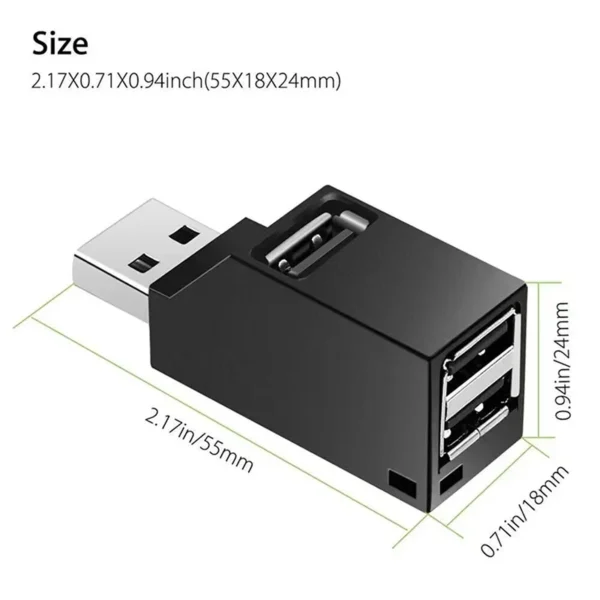 3 Ports USB 3.0 HUB Portable Fast Data Transfer USB Splitter For Computer Laptop Docking Station 2.0 Hub Adapter Accessories - Image 6