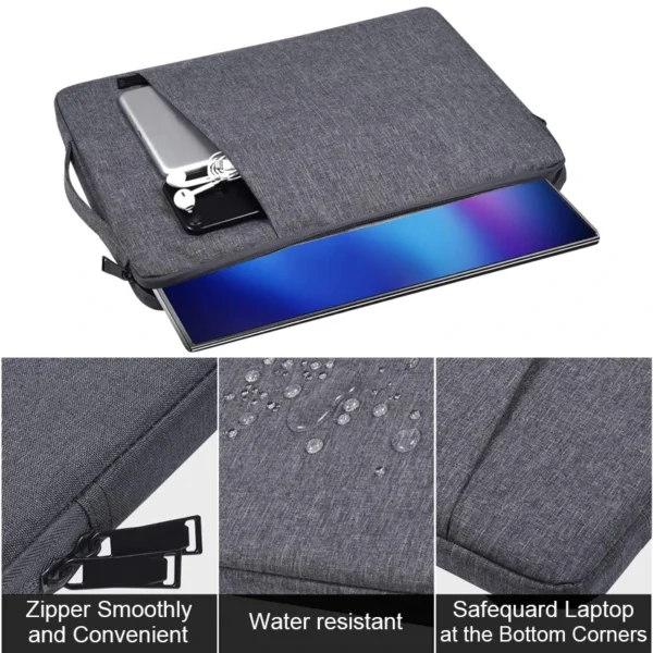 Laptop Sleeve Handbag Case for Macbook Pro Air 13 13.3 14 15 15.6 15.4 inch Waterproof Bag Notebook Cover for Lenovo ASUS Xiaomi - Image 3