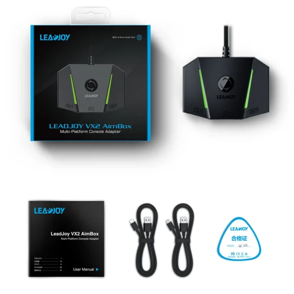 LEADJOY VX2 AimBox Keyboard Mouse Controller Adapter Converter for Xbox Series X, Xbox Series S, PlayStation 4 Nintendo Switch - Image 6