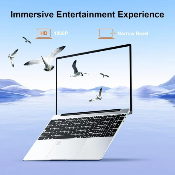 15.6 Inch Laptop 32GB Ram 2TB SSD Windows 11 Notebook Pc Gamer Intel N5095 Office Computer with Backlit Fingerprint Wifi Camera - Image 3