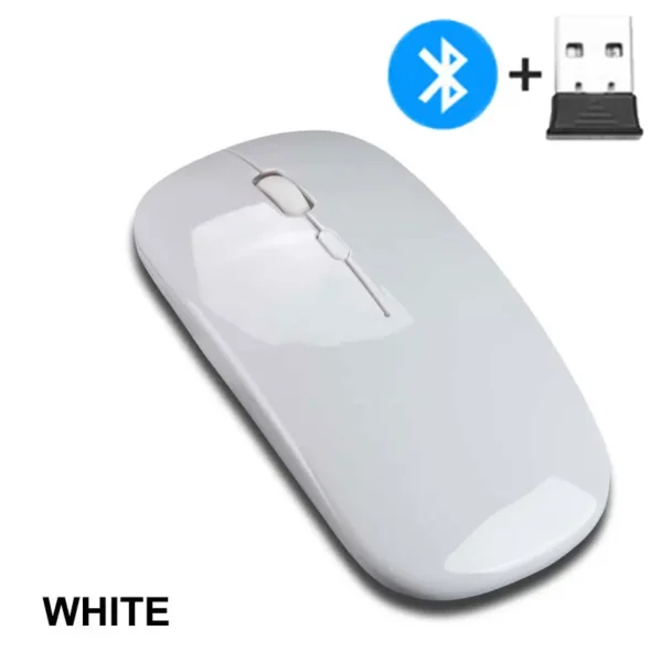 2.4GHz Wireless + Bluetooth 5.0 Wireless Mouse For Tablet Laptop Computer Ultra Thin Wireless Mice AAA Battery Version - Image 5