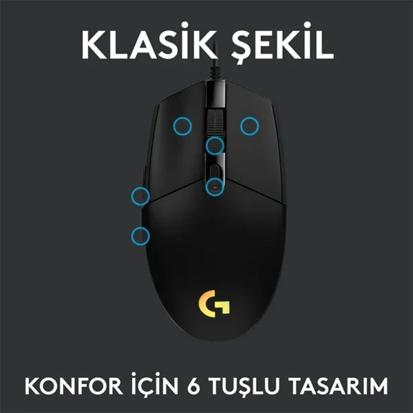 Original Logitech Gaming Mouse G102 USB Type A 8000 DPI PC / Mac / Laptop Laptop Accessories Mouse - Image 5