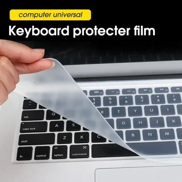 13-14 Inch 15-17 Inch Universal Laptop Notebook Keyboard Silicone Cover Dustproof Protective Waterproof Film - Image 3