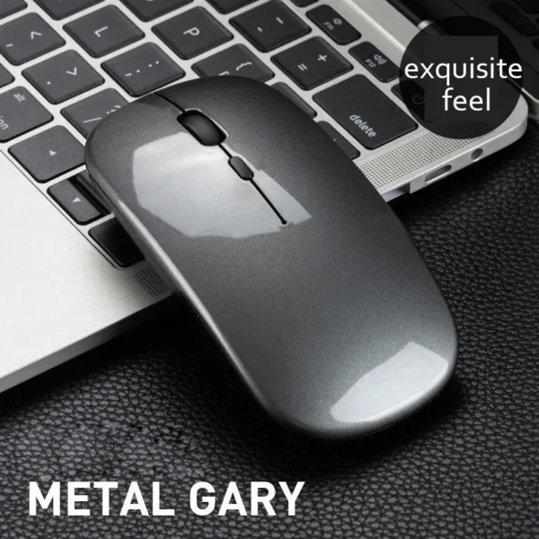 2.4GHz Wireless + Bluetooth 5.0 Wireless Mouse For Tablet Laptop Computer Ultra Thin Wireless Mice AAA Battery Version - Image 4