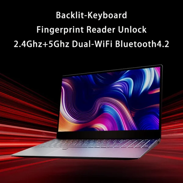 15.6inch IPS Ram 16GB DDR4 Quad-Core Notebook Business Gaming Laptop 1TB SSD Windows11 With Fingerprint Backlit-Keyboard 5G-WiFi - Image 2