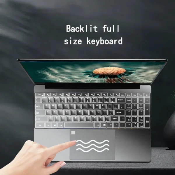 16GB RAM Windows 10 Laptop 15.6" FHD Screen 128GB/2562GB/512GB/1T SSD Ultra thin office notebook - Image 2