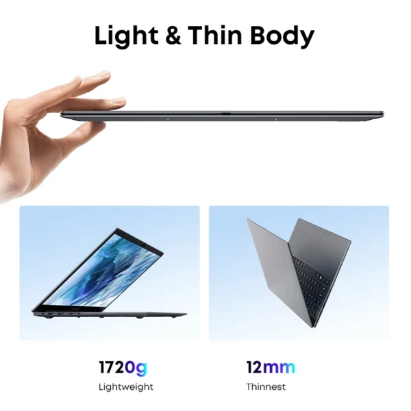 CHUWI GemiBook Plus Laptop 15.6" Intel N100 Graphics for 12th Gen 1920*1080P 16GB RAM 512GB SSD With Cooling Fan Windows 11 - Image 5