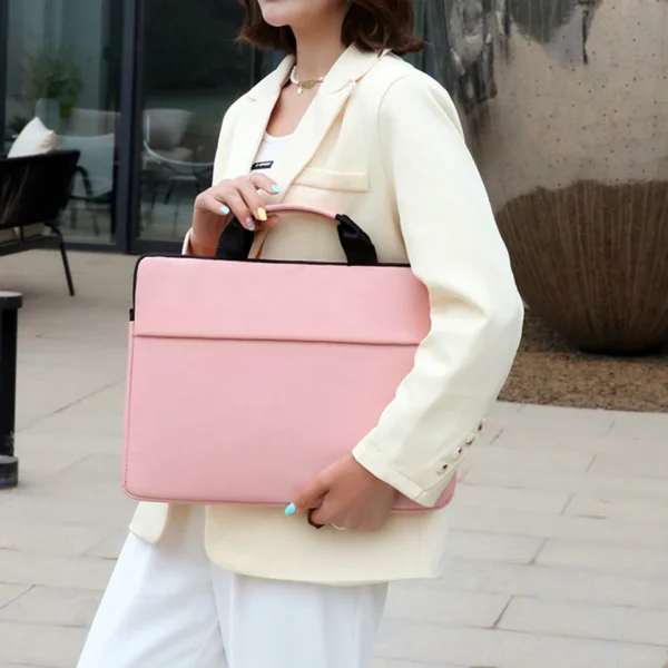 Laptop Bag Women 2023 13.3 14.1 15.6 17 Inch Office Notebook Sleeve Case Travel Computer Handbag Elegant Fashion Luxury - Image 6