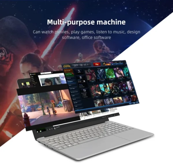 15.6 Inch Windows 11 Laptops Intel Core i3-5005U 16GB RAM 256GB ROM Notbook Pc Computer Laptop - Image 2
